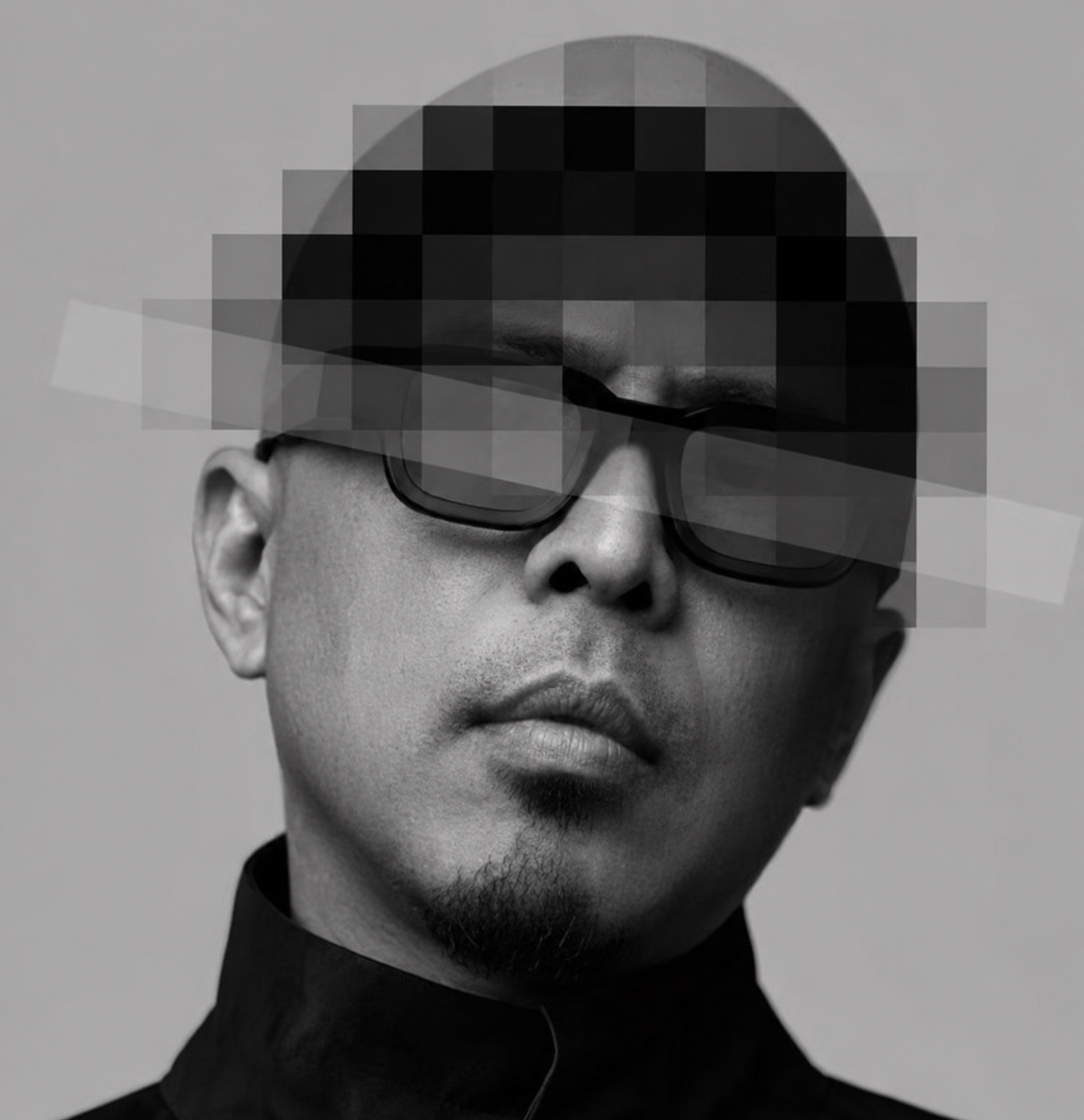 Black-and-white portrait of Ianto Creatives founder Yanto Sani