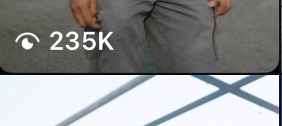 Social media result showing 235 thousand views