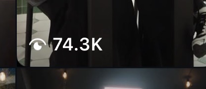 TikTok result showing 74.3 thousand views